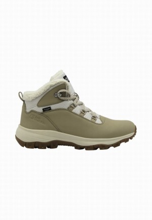 Jack Wolfskin Everquest Texapore Mid Winterschoenen Dames Olijfgroen | 17779718