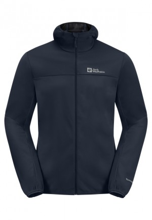 Jack Wolfskin Feldberg Hoody Softshell Jas Heren Donkerblauw | 50072120