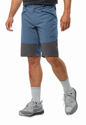 Jack Wolfskin Hiking Alpine Korte Broek Heren Blauw | 80930032
