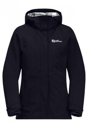 Jack Wolfskin Luntal 3in1 Jassen Dames Zwart | 97187934