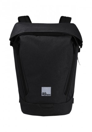 Jack Wolfskin Mainkai Rolltop Laptop Rugzakken Heren Zwart | 17726920