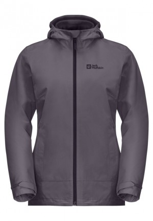 Jack Wolfskin Moonrise 3in1 Jassen Dames Grijs | 27514953