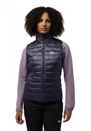 Jack Wolfskin Passamani Down Vest Dames Donkerblauw | 28604015