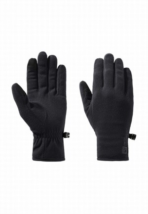 Jack Wolfskin Real Stuff Handschoenen Dames Zwart | 23728076