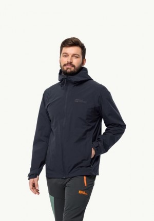 Jack Wolfskin Robury 2l Regenjassen Heren Donkerblauw | 93958112