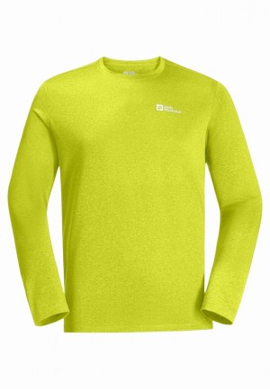 Jack Wolfskin Skyhermal L/s T-shirts Heren Geel | 33936977