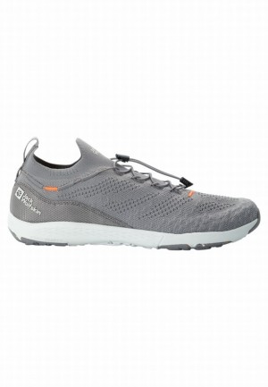 Jack Wolfskin Spirit Knit Low Sneakers Heren Grijs | 20441835
