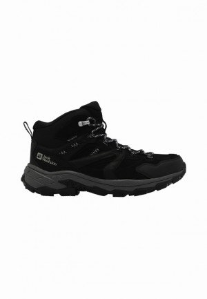 Jack Wolfskin Vojo Tour Lt Texapore Mid Wandelschoenen Heren Zwart | 72752090