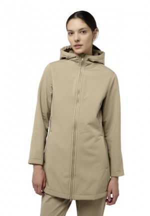 Jack Wolfskin Windland Softshell Jas Dames Khaki | 12818283