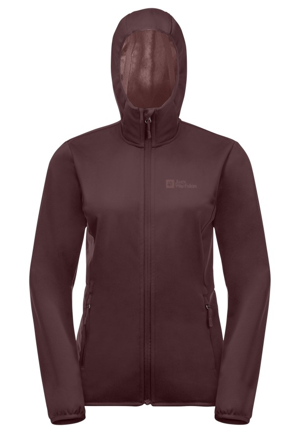 Jack Wolfskin Bornberg Hoody Jassen Dames Rood | 99018423