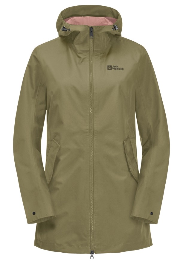Jack Wolfskin Dakar Regenjassen Dames Olijfgroen | 67338699