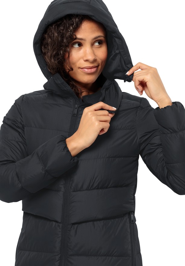 Jack Wolfskin Lenauplatz Donzen Jassen Dames Zwart | 22576438