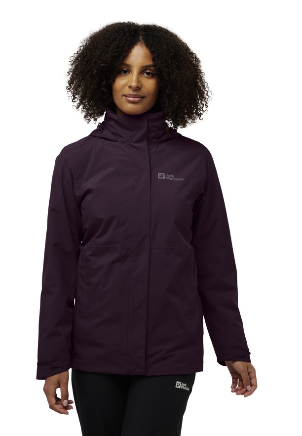 Jack Wolfskin Rotwand 3in1 Jassen Dames Paars | 75735032